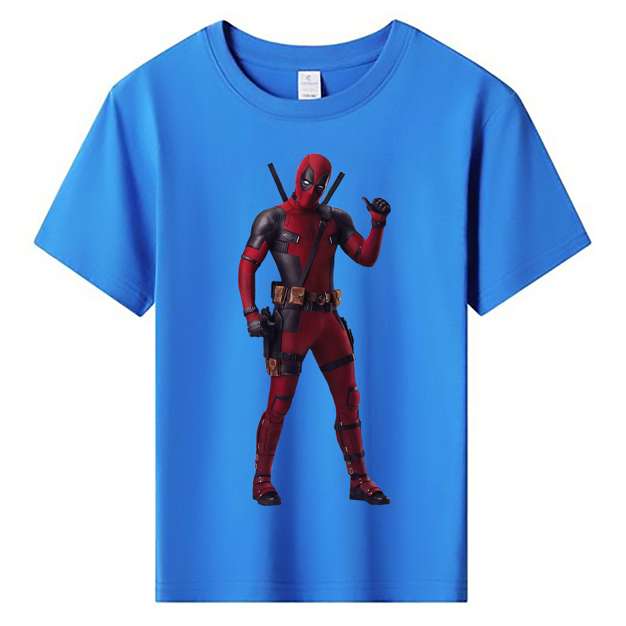 （画像用） Deadpool デッドプール 綿100％キッズTシャツ（フロントプリント）
